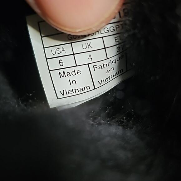 UGG Mini Bailey Sheepskin Black Bow II Leather Ankle Boots Womens Size 6 NEW - Picture 13 of 14